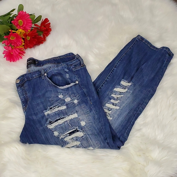 torrid Denim - Torrid Premium Jeans Boyfriend Size 26 Distressed